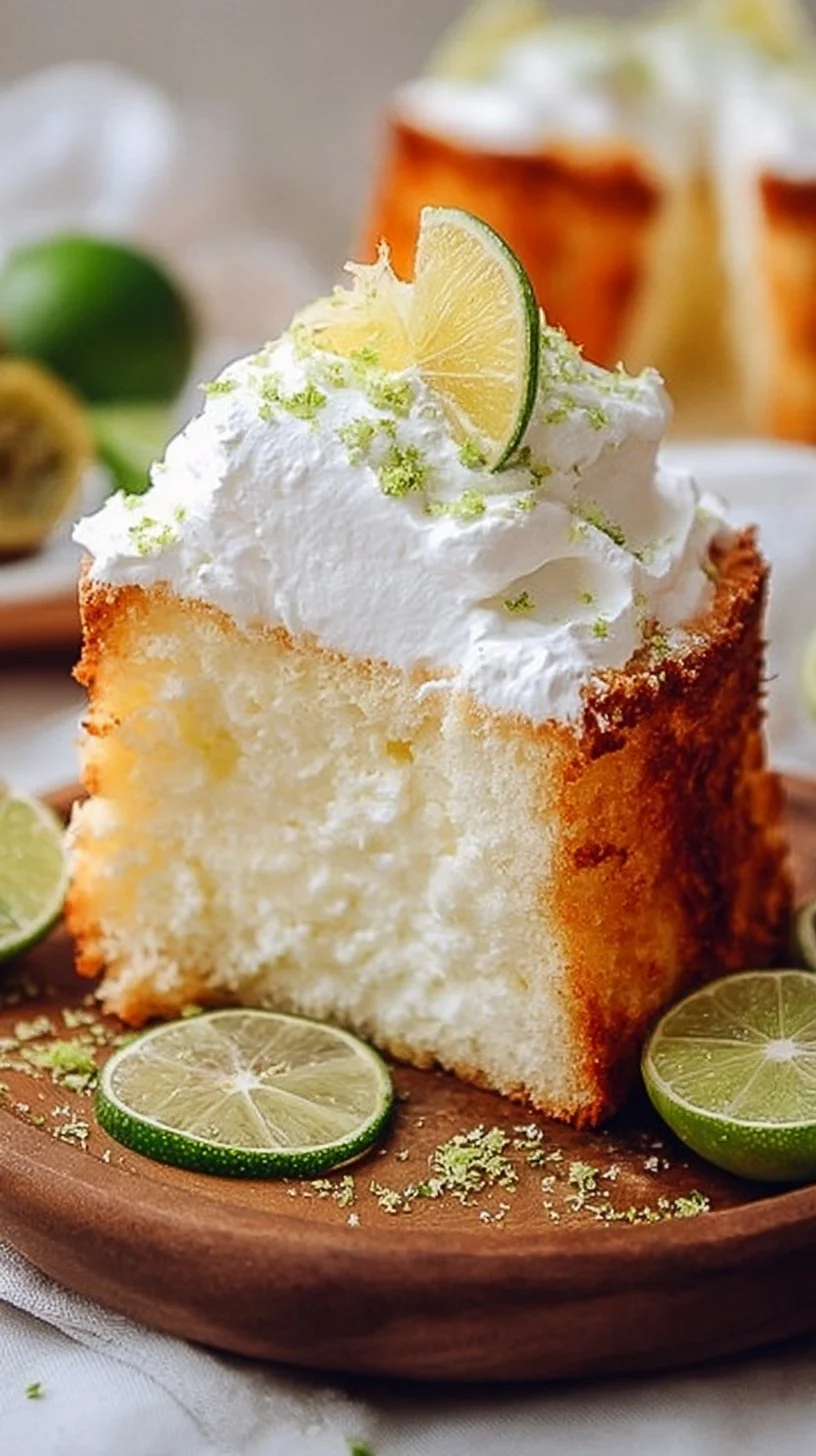 Best Key Lime Angel Food Cake