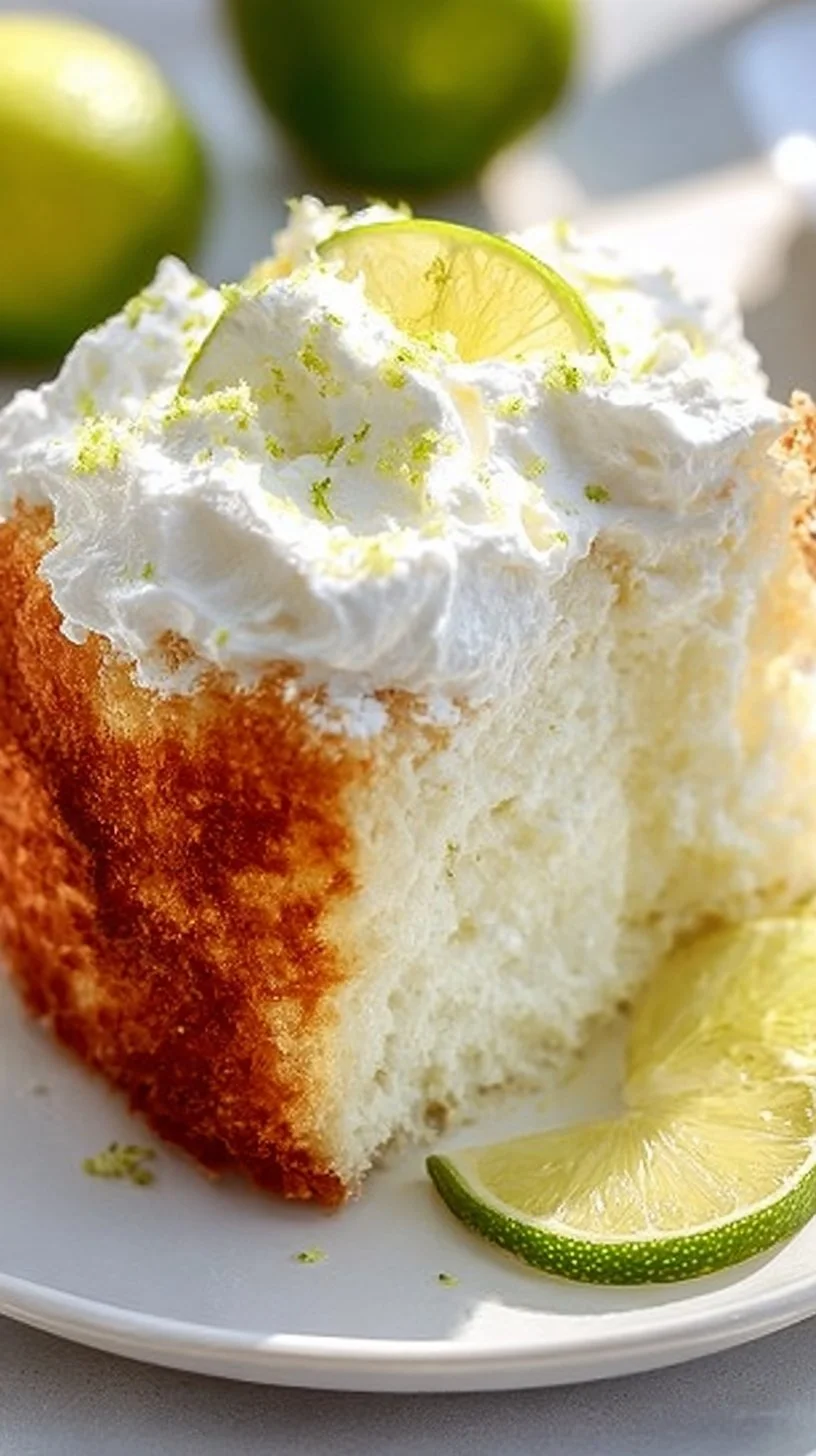 Best Key Lime Angel Food Cake