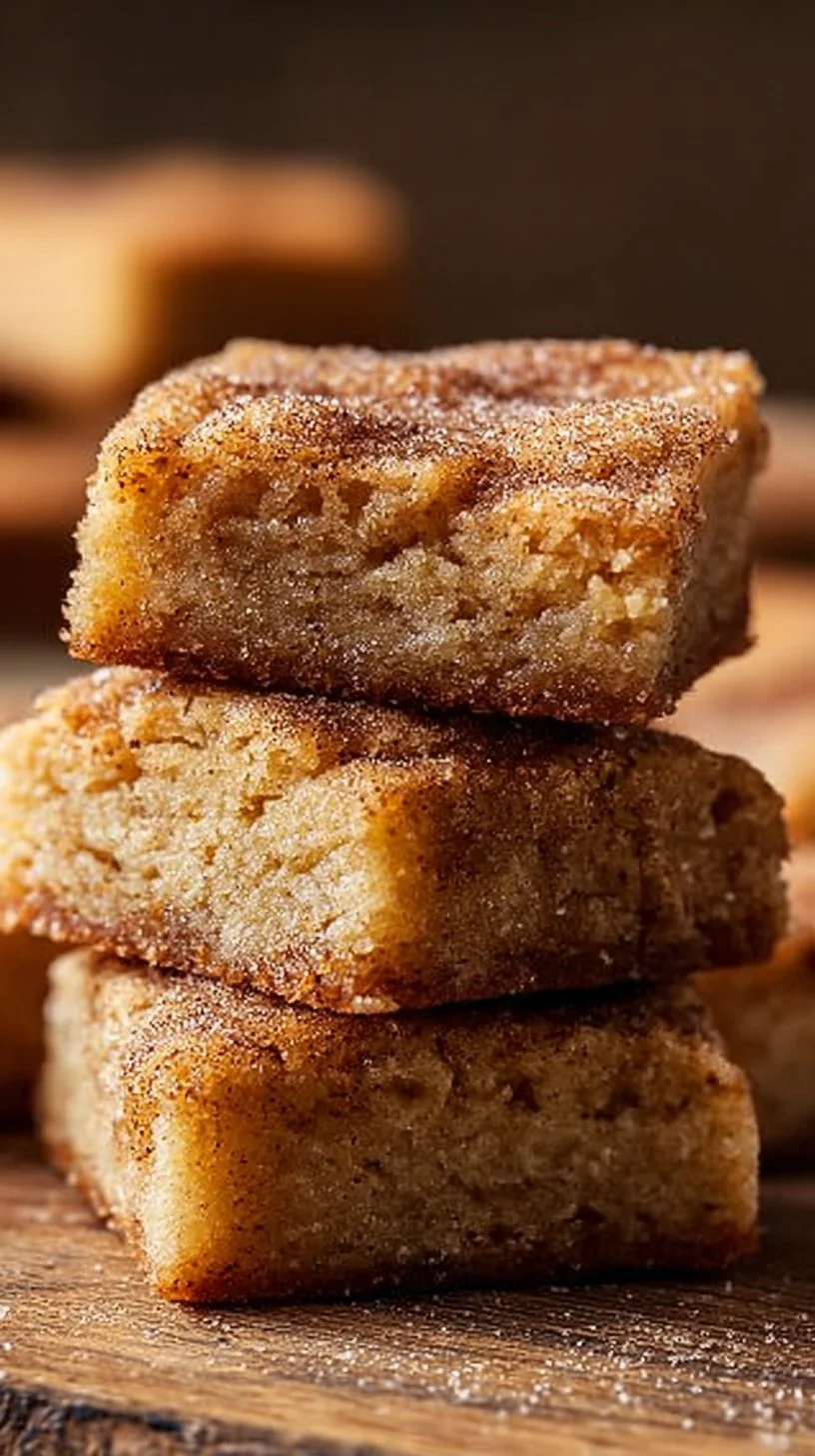 Cinnamon Sugar Blondies