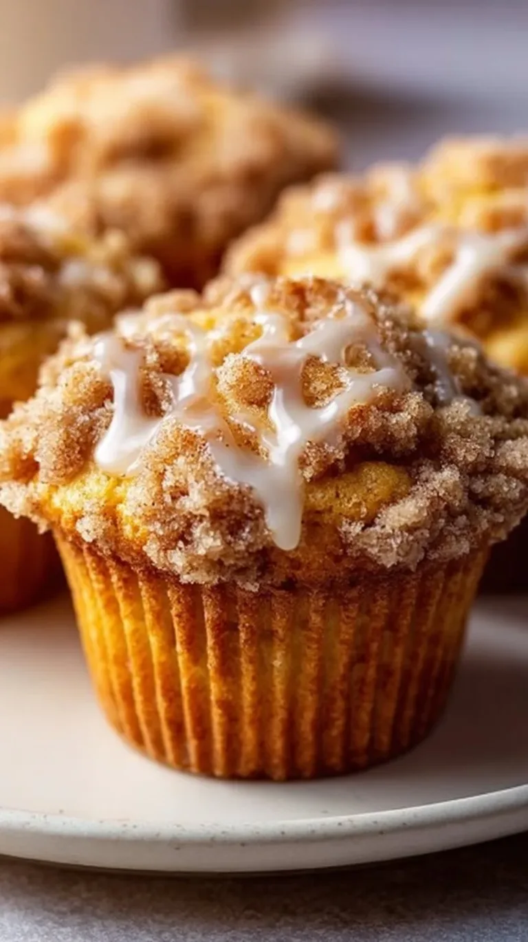 Delicious homemade coffee cake muffins topped with streusel