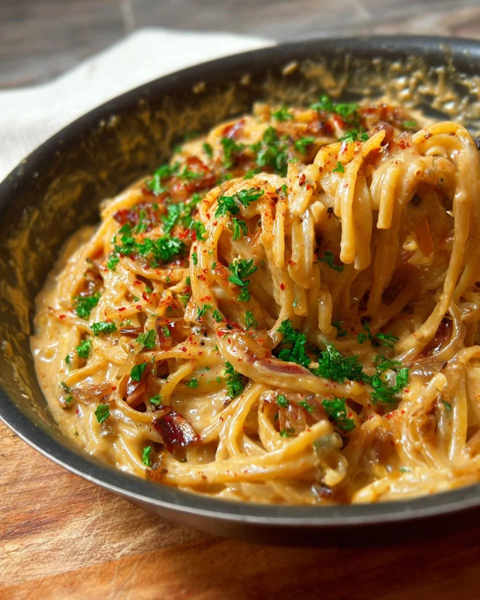 Creamy Caramelized Onion Pasta
