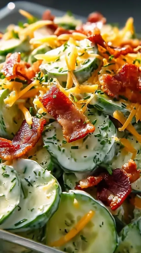 Creamy Cucumber Salad with Bacon and Cheese creamy cucumber salad with bacon and cheese 2026 01 21 211920 574x1024 1