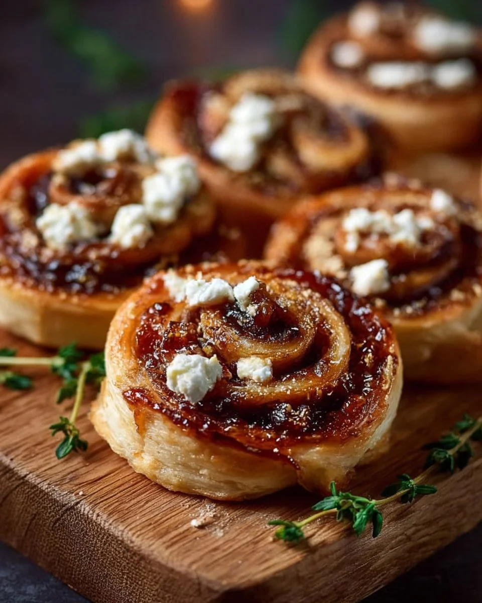 Fig and Goat Cheese Pinwheels