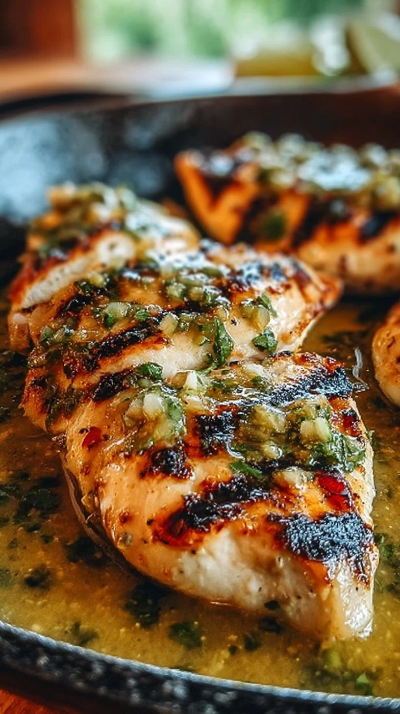 Grilled Salsa Verde Pepper Jack Chicken salsa verde chicken Grilled Salsa Verde Pepper Jack Chicken