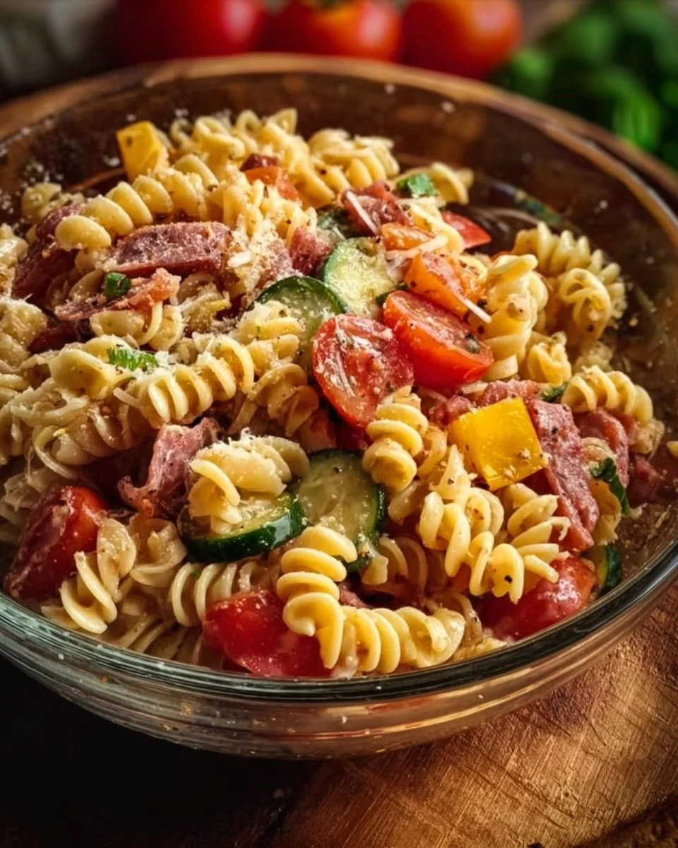 High Protein Italian Pasta Salad