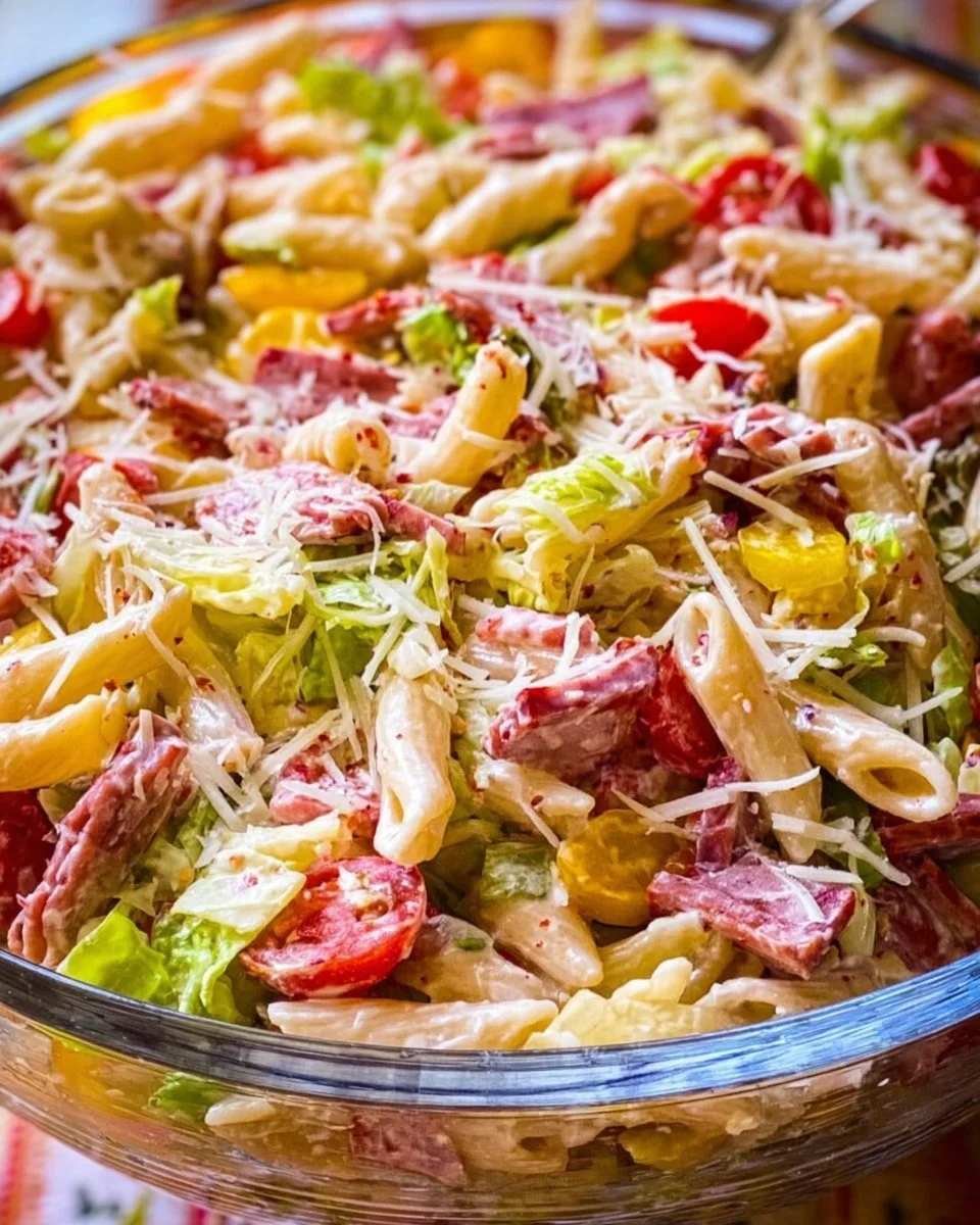 Italian Grinder Pasta Salad Italian Grinder Pasta Salad Italian Grinder Pasta Salad