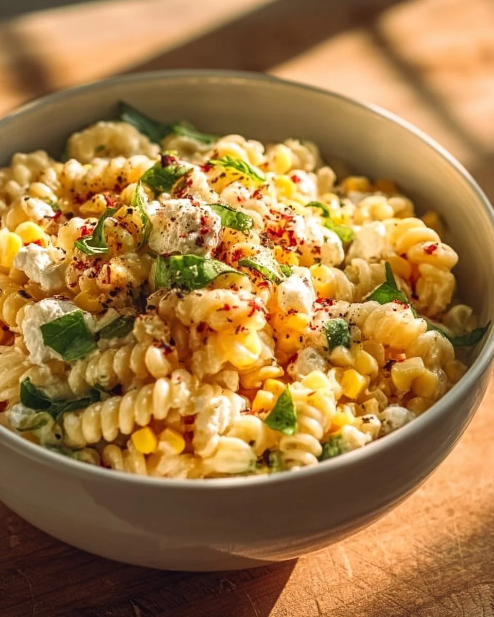 Juicy Street Corn Pasta Salad street corn pasta salad Juicy Street Corn Pasta Salad