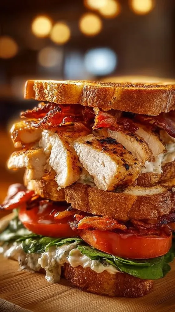 Ranch Chicken & Bacon Grilled Sandwich: Ultimate Comfort Food Recipe ranch chicken bacon grilled sandwich ultimate c 2026 01 28 124043 574x1024 1