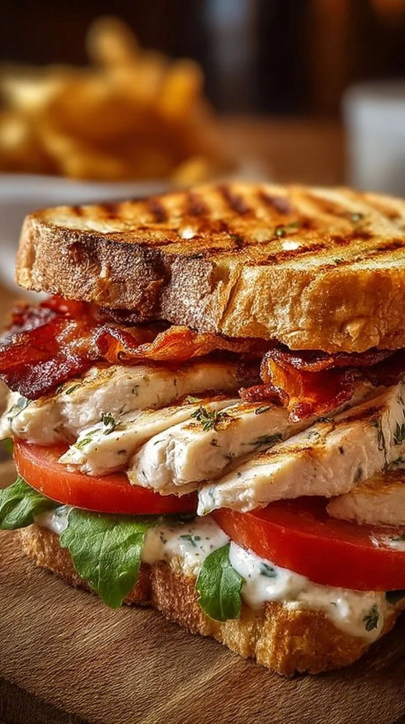 Ranch Chicken & Bacon Grilled Sandwich: Ultimate Comfort Food Recipe