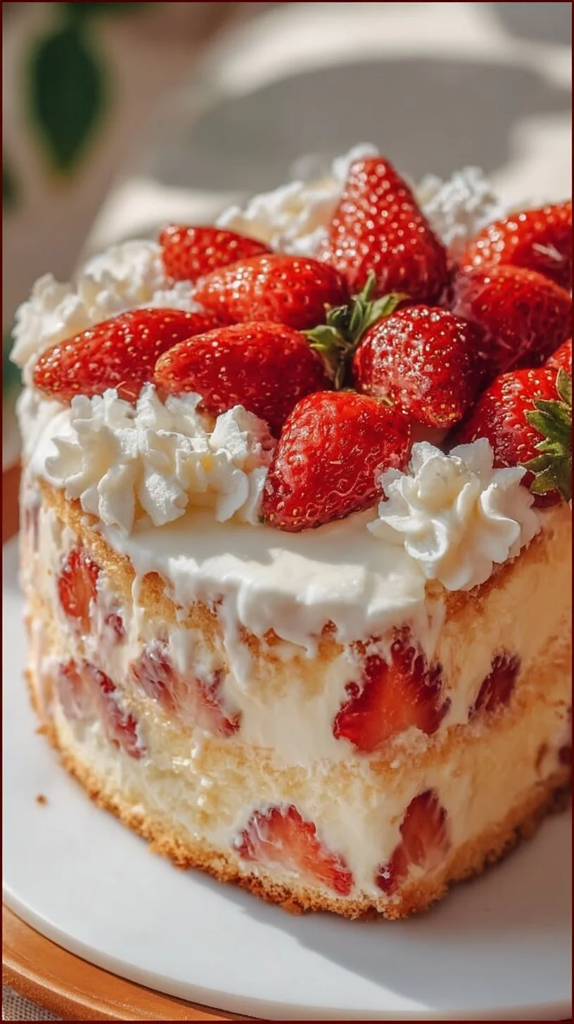 Strawberry Custard Delight Cake: A Tasty Recipe Guide