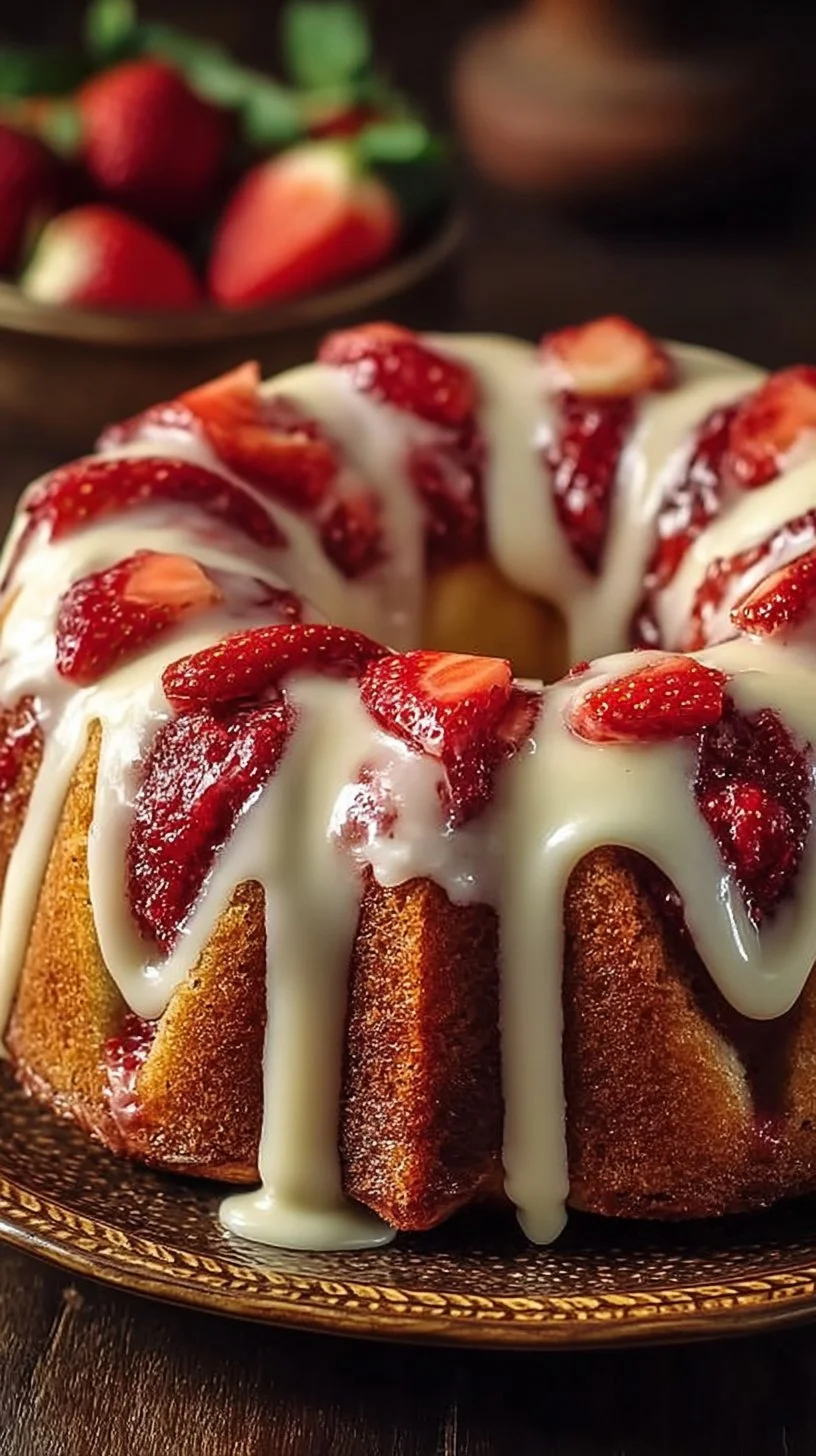 The Ultimate Strawberry Cream Cheese Pound Cake for Any Occasion