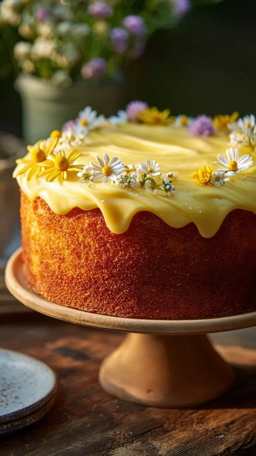 Whimsical Sunshine Yellow Cake