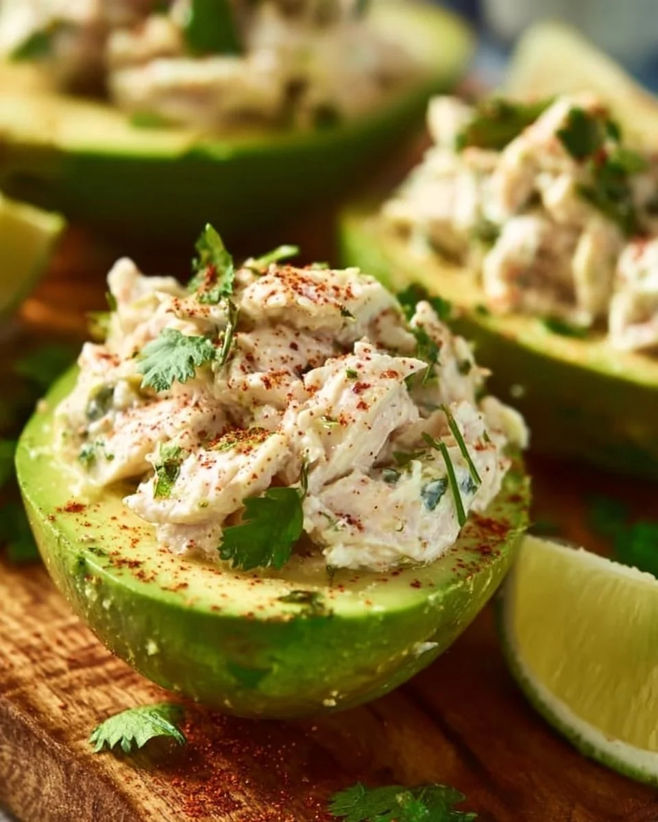 Chicken Salad Stuffed Avocado