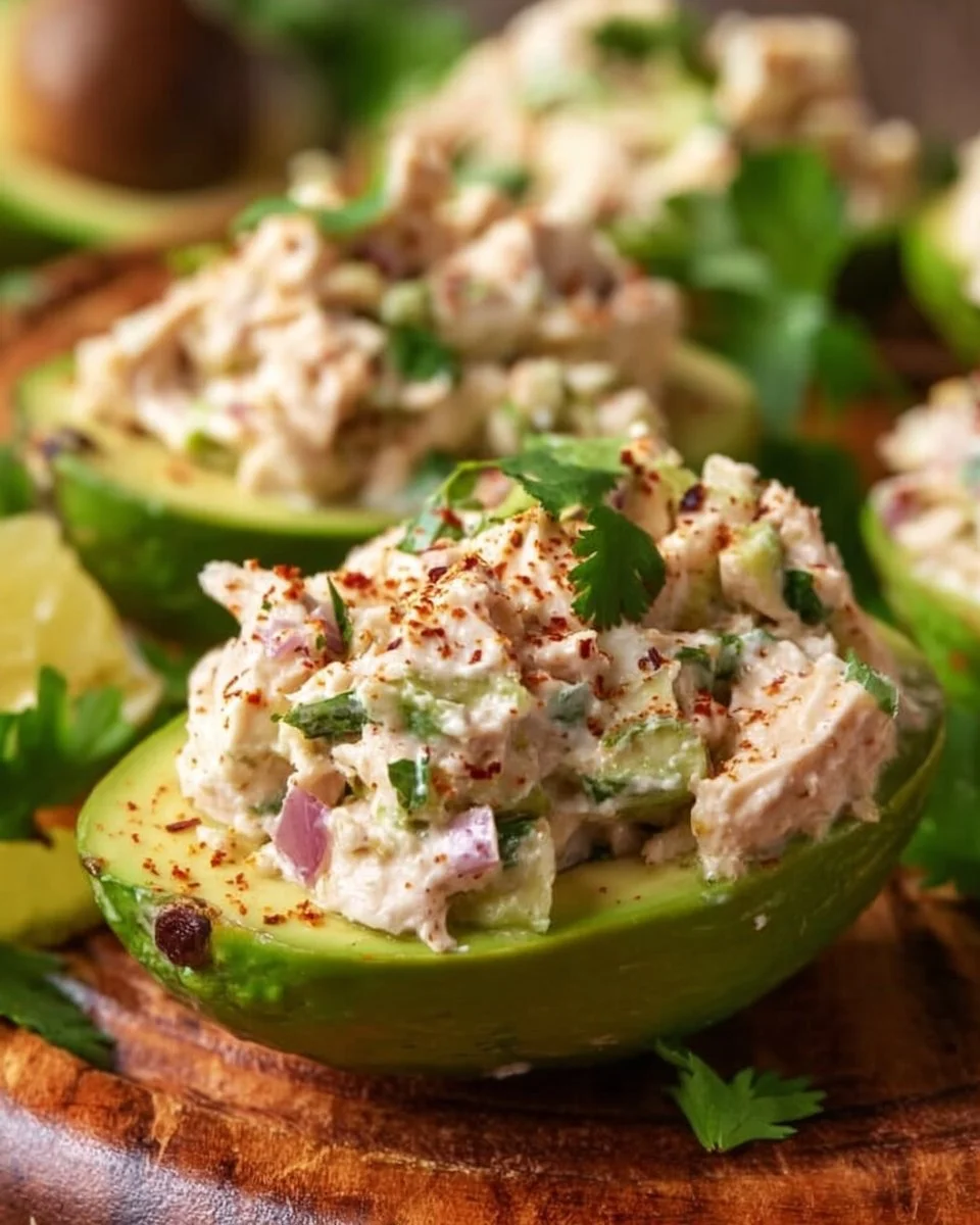 Chicken Salad Stuffed Avocado