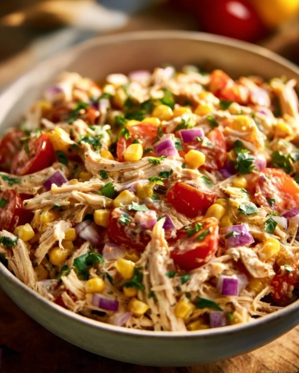 Chipotle Lime Chicken Salad featuring fresh ingredients and zesty dressing