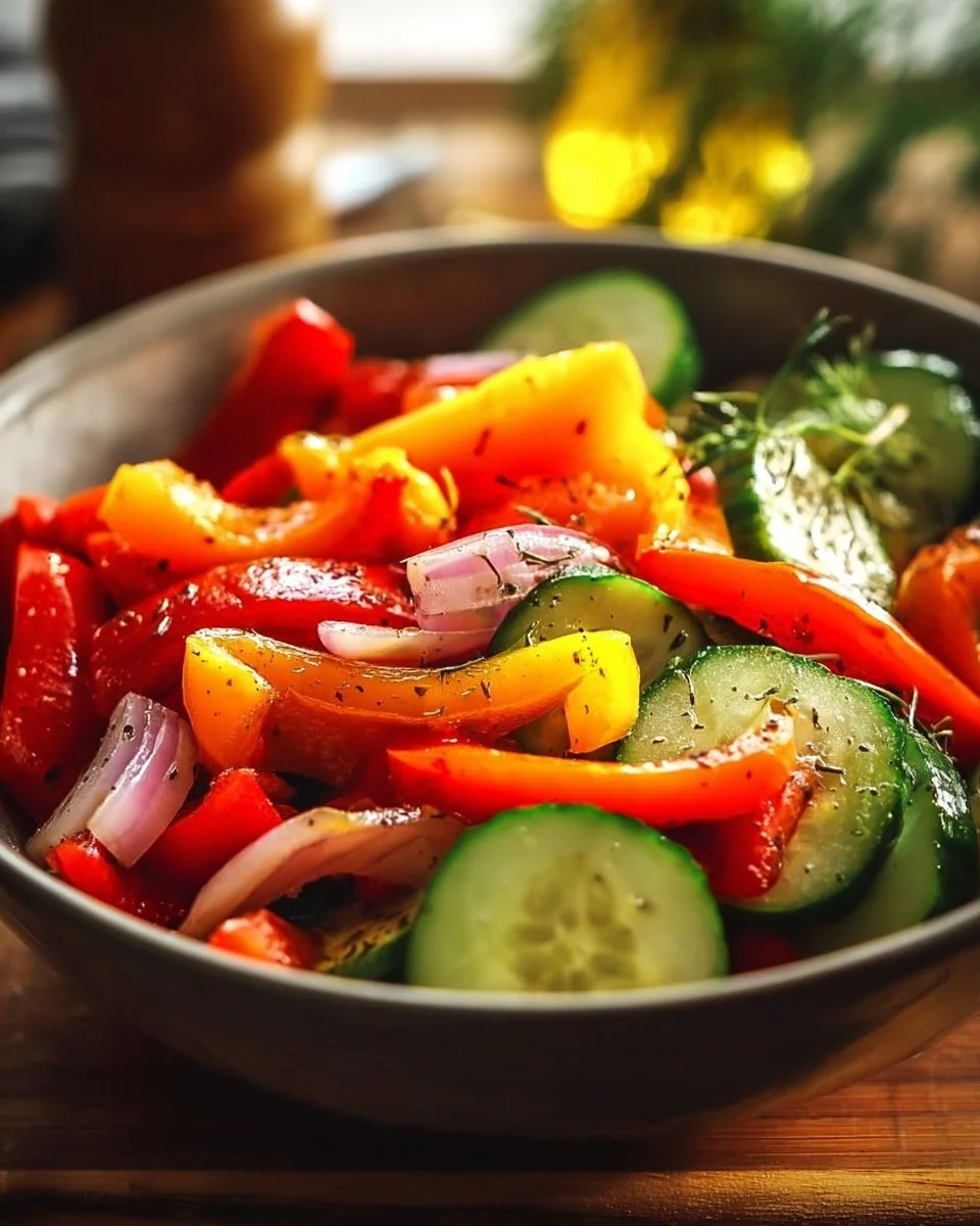 Cucumber Sweet Pepper Salad