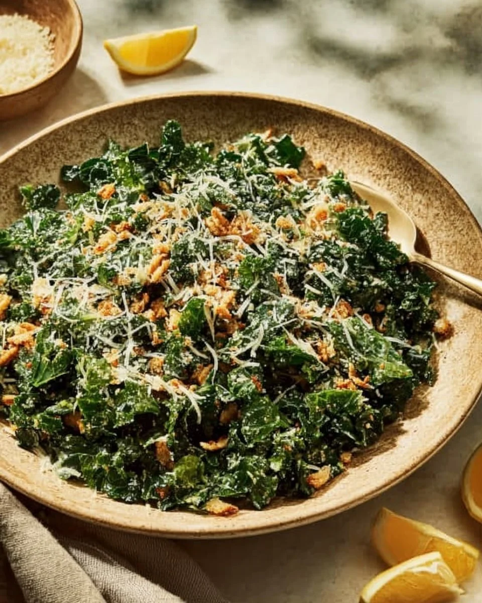 Lemon Parm Kale Salad