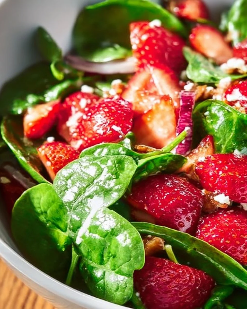 Strawberry Spinach Salad Strawberry Spinach Salad Strawberry Spinach Salad