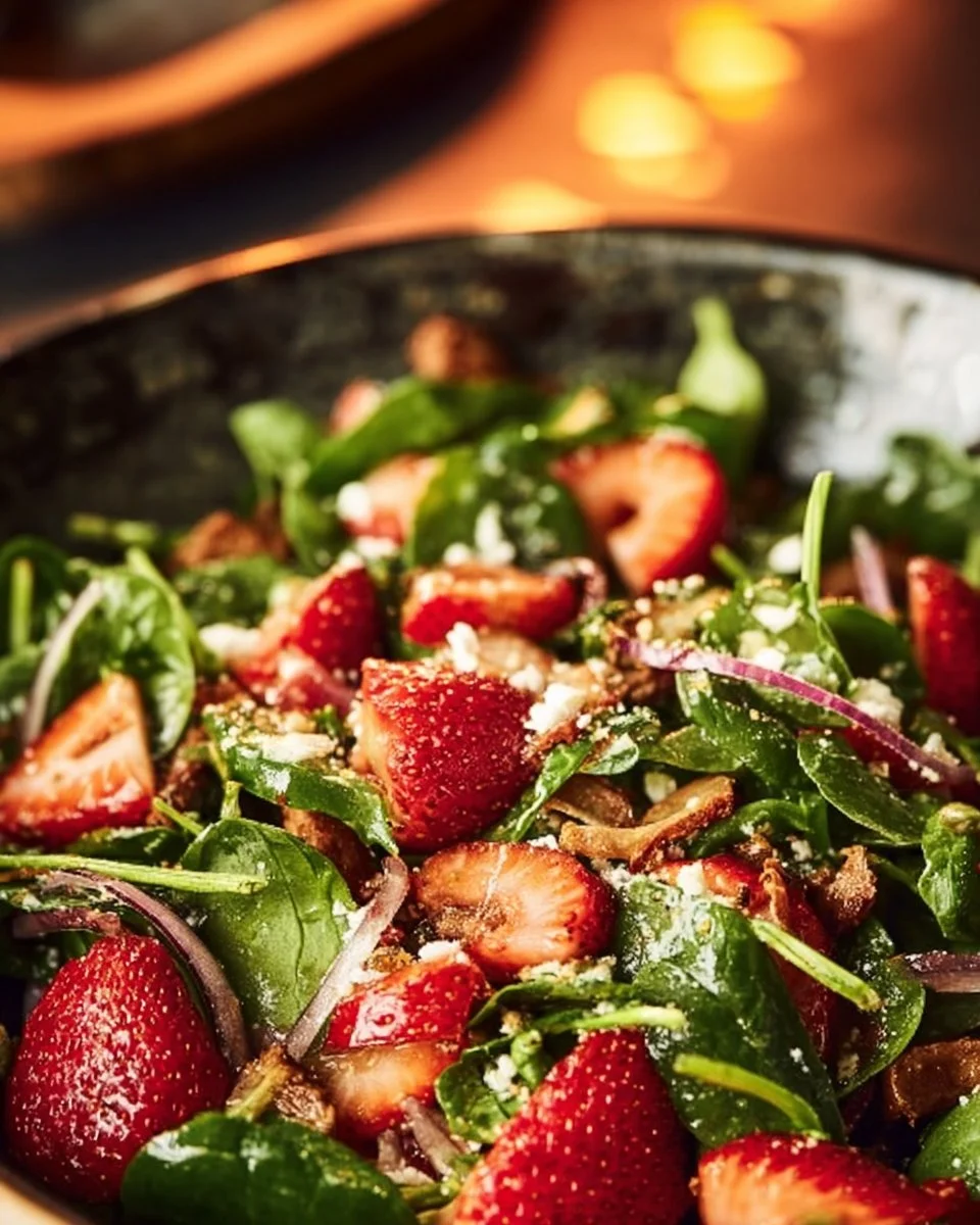 Strawberry Spinach Salad