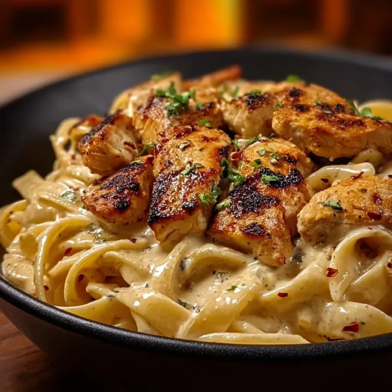 Delicious Cajun Chicken Pasta with spicy sauce and vibrant vegetables