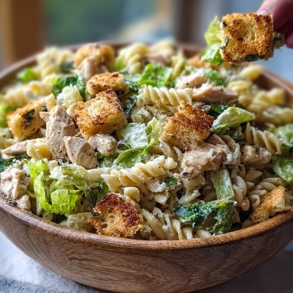 Chicken Caesar Pasta Salad Chicken Caesar Pasta Salad Delicious Chicken Caesar Pasta Salad with grilled chicken and fresh greens