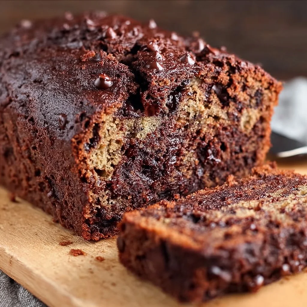 Chocolate Chocolate Chip Banana Bread