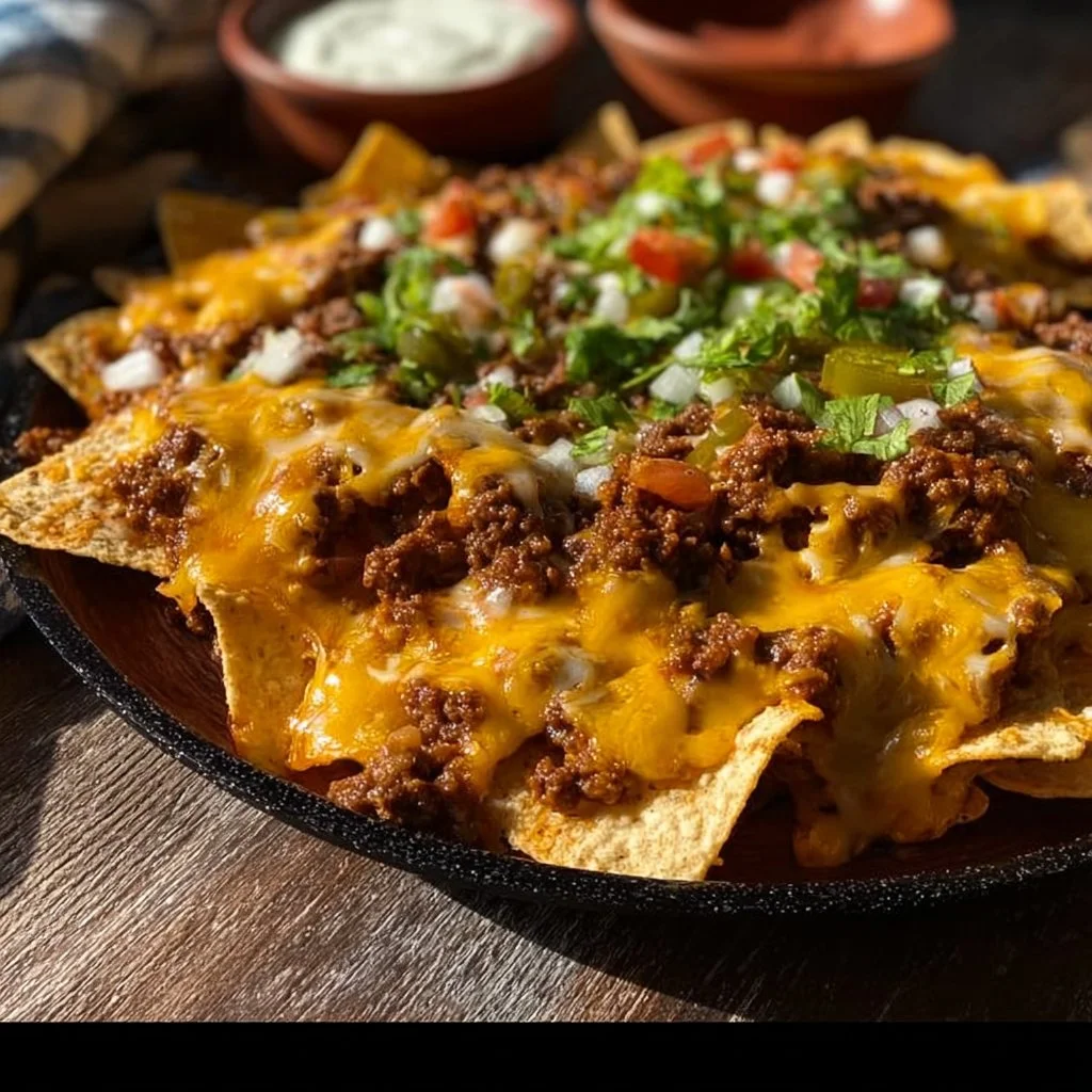 Easy Cheesy Beef Nachos