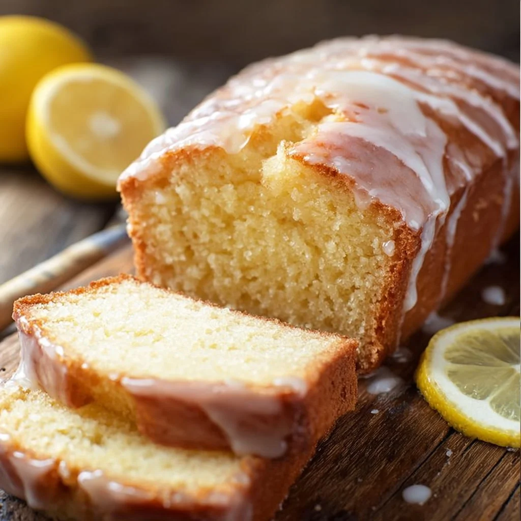 Glazed Lemon Pound Cake Loaf