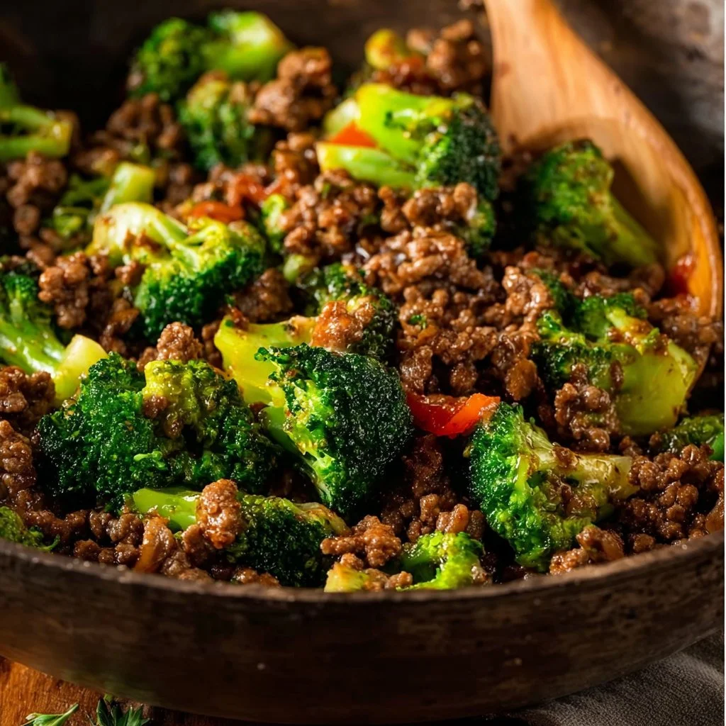 Ground Beef and Broccoli