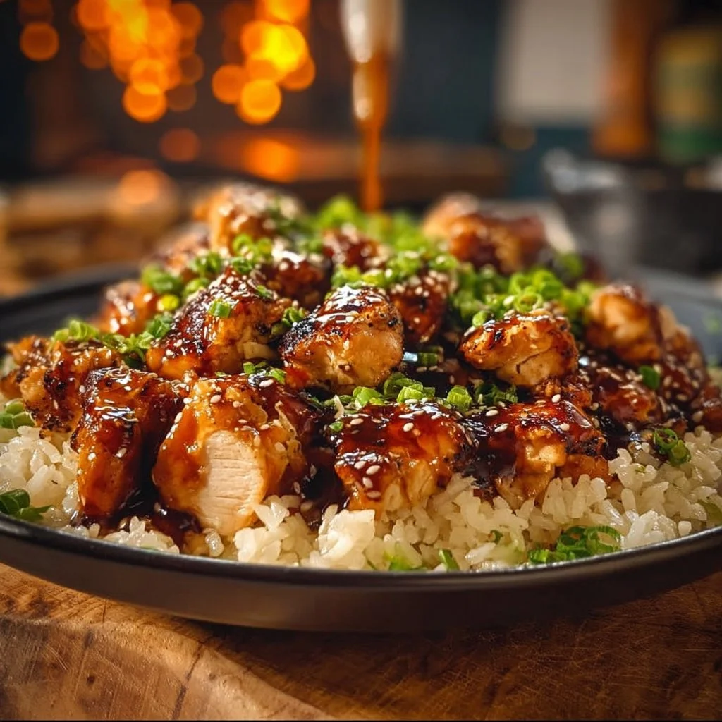 Honey BBQ Chicken Rice