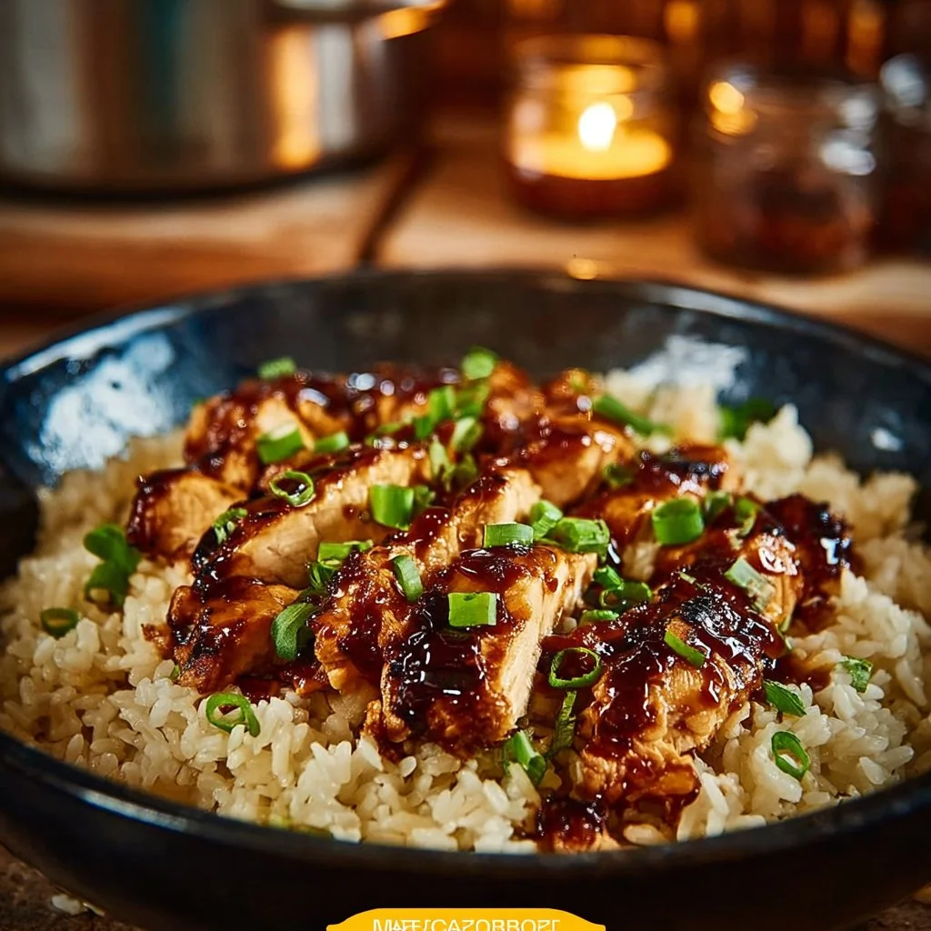 Honey BBQ Chicken Rice