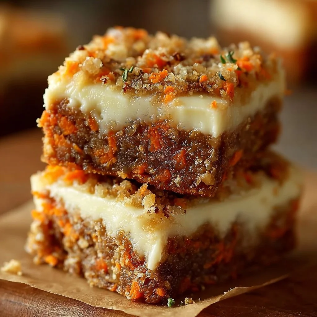 Irresistibly Indulgent Carrot Cake Cream Cheese Bars