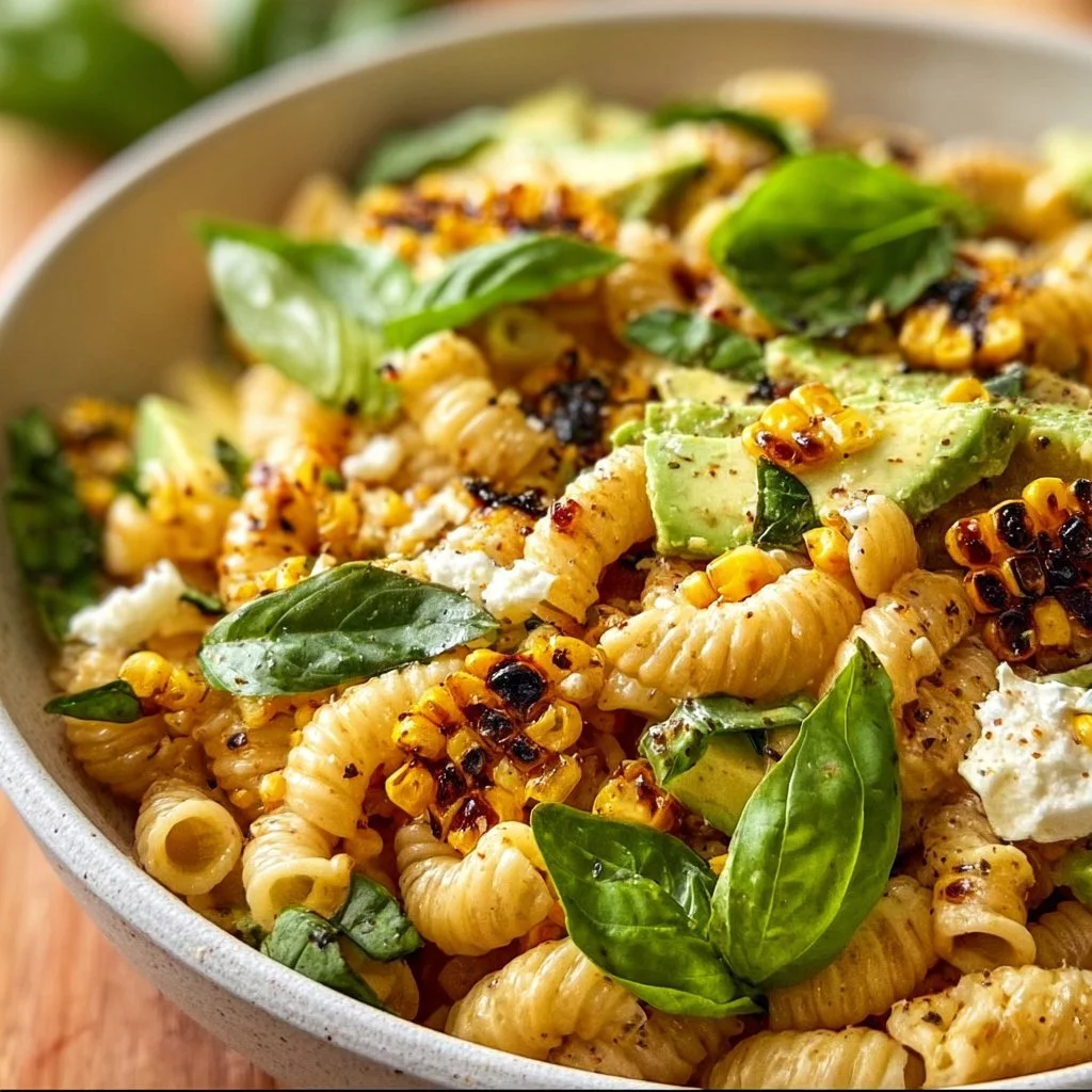 Juicy Street Corn Pasta Salad