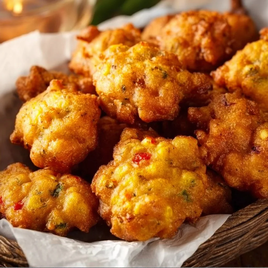 Mardi Gras Cornbread Fritters
