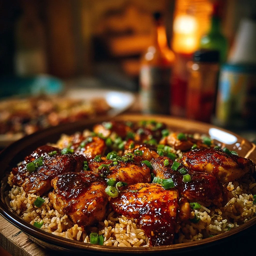 One-Pan Bold Honey BBQ Chicken Rice
