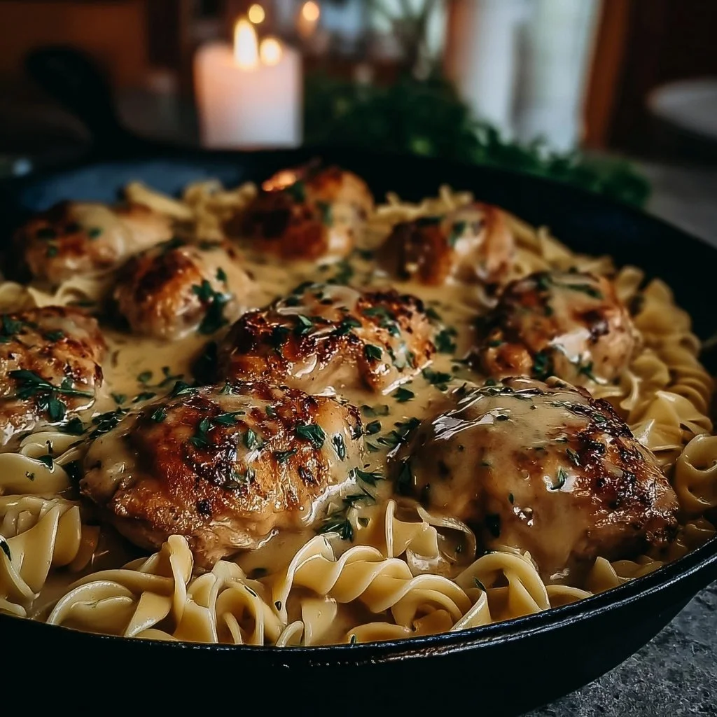 One-Pan Chicken with Buttered Noodles