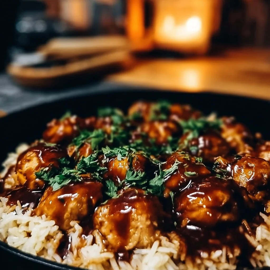 One-Pan Honey BBQ Chicken & Rice