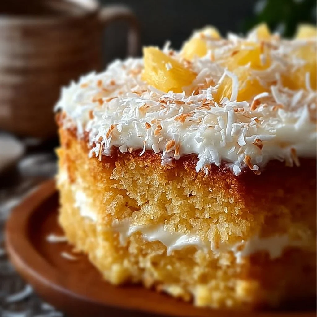 Pineapple Coconut Dream Cake