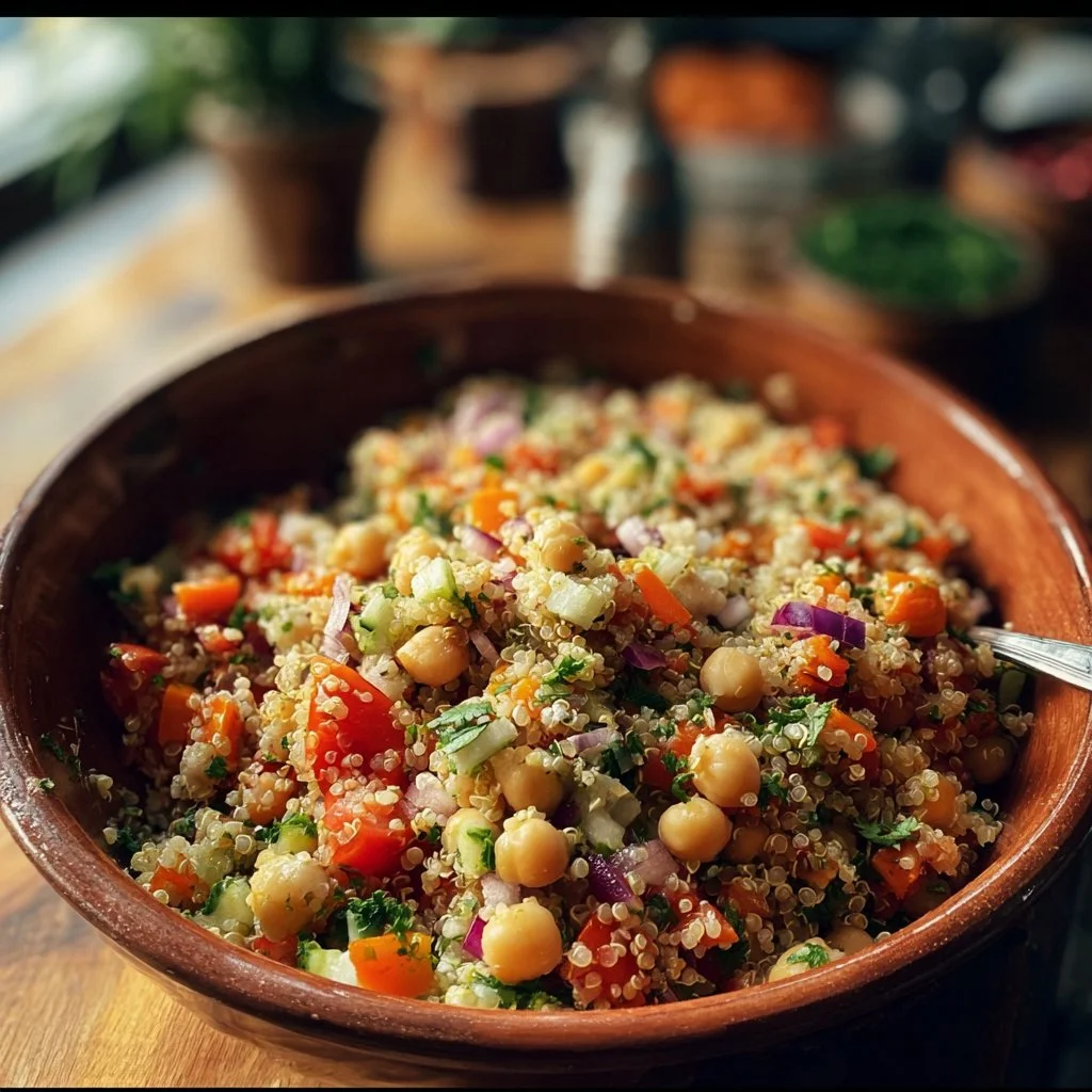 Quinoa Chickpea Salad