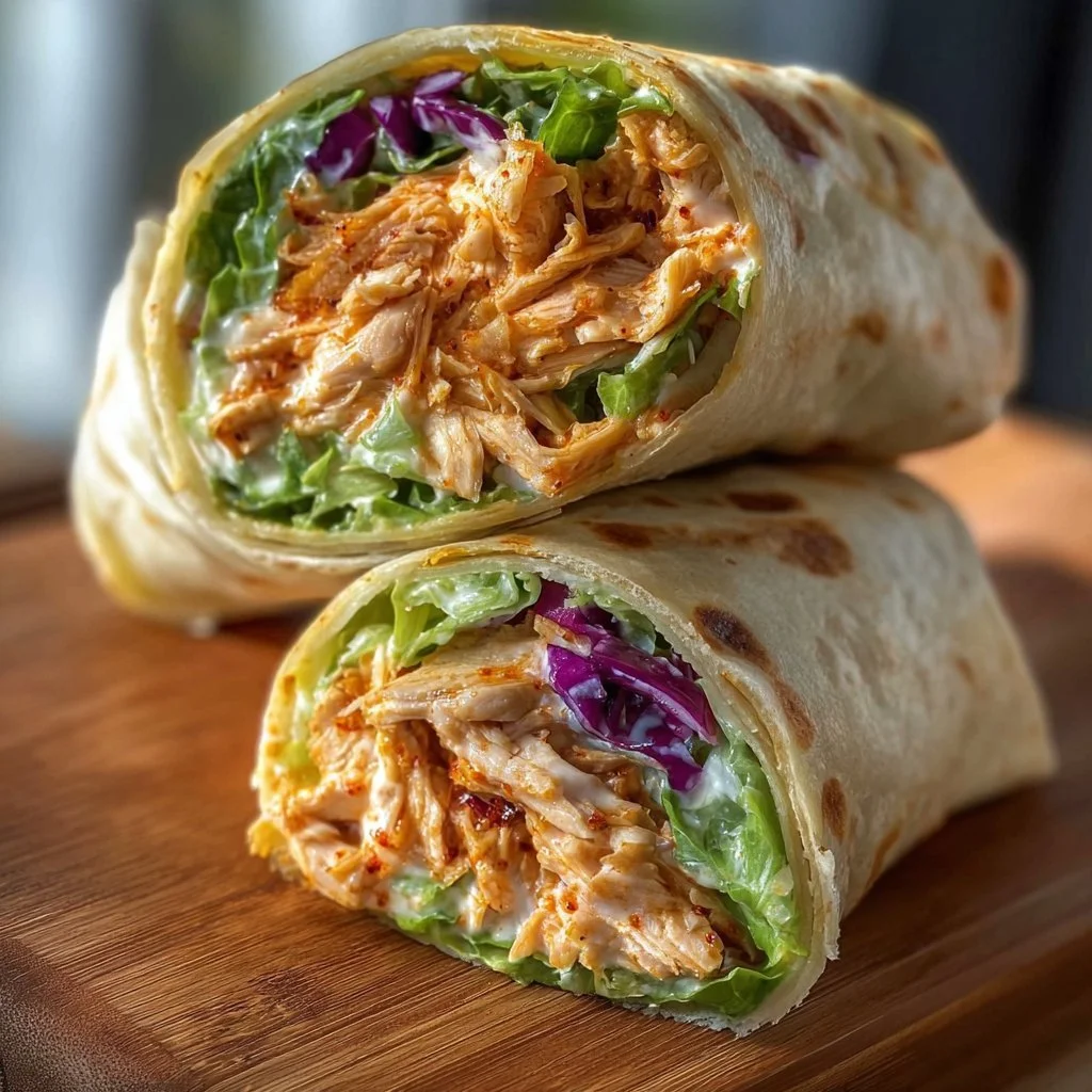 Spicy Buffalo Chicken Wraps for Two Buffalo Chicken Wraps Spicy Buffalo Chicken Wraps for Two