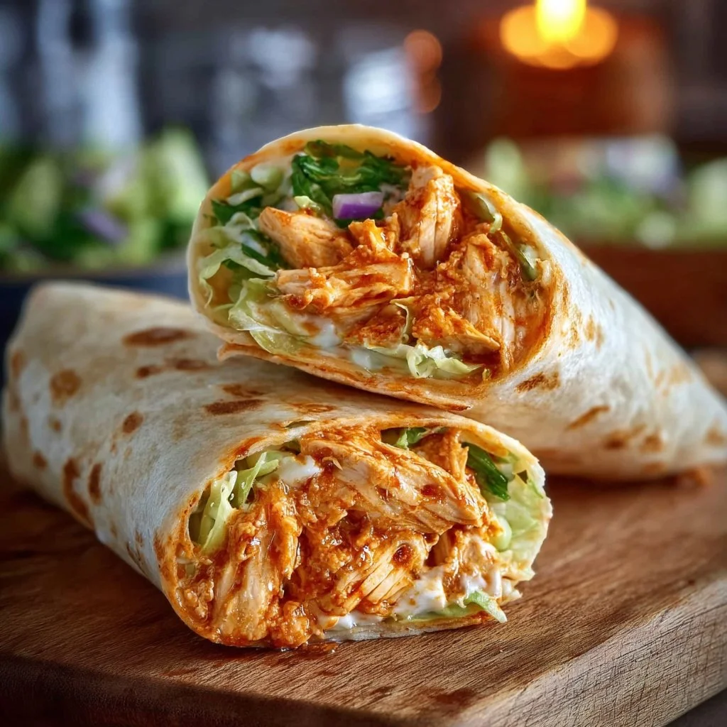 Spicy Buffalo Chicken Wraps for Two