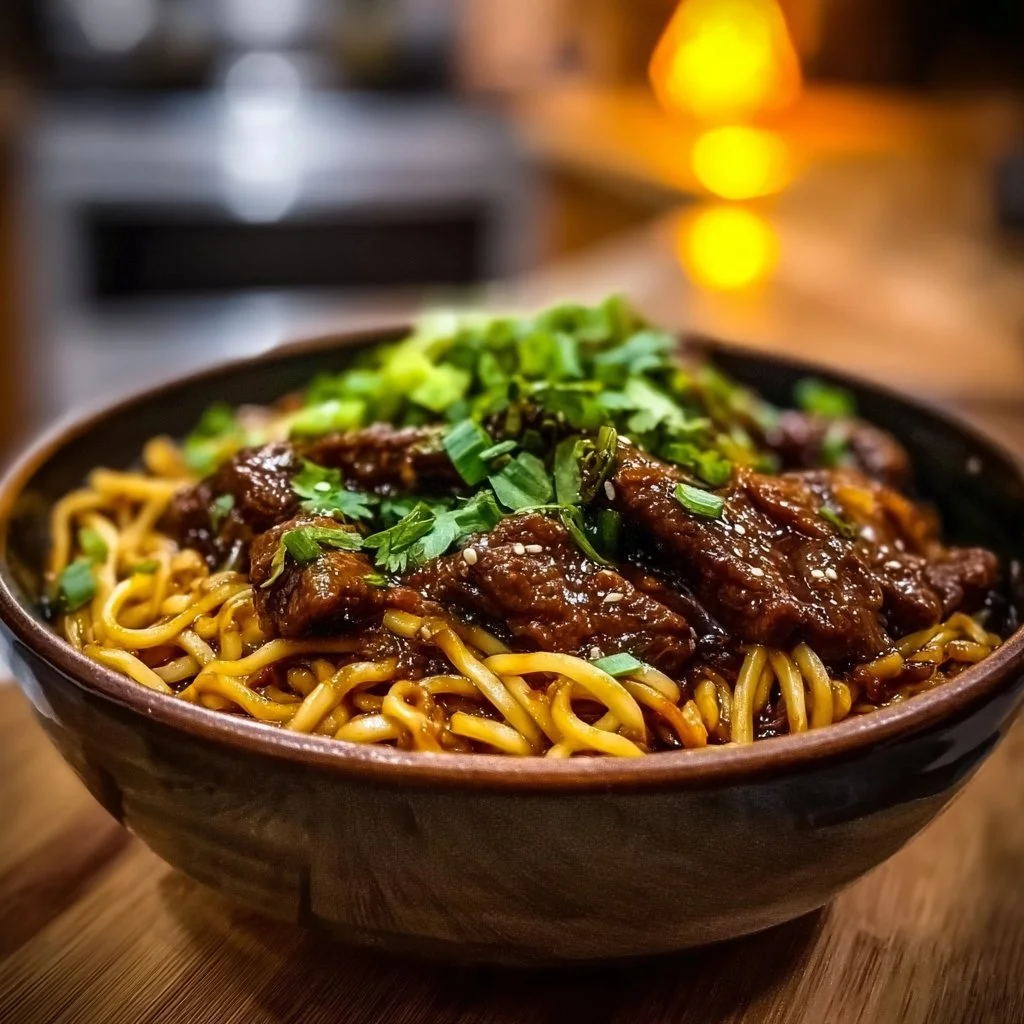 Sticky Beef Noodles