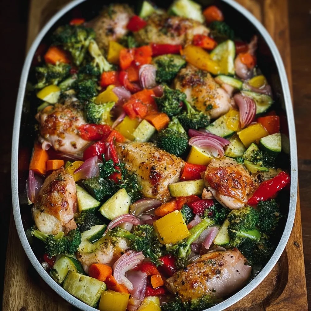 20-Minute Easy Roasted Chicken and Vegetables