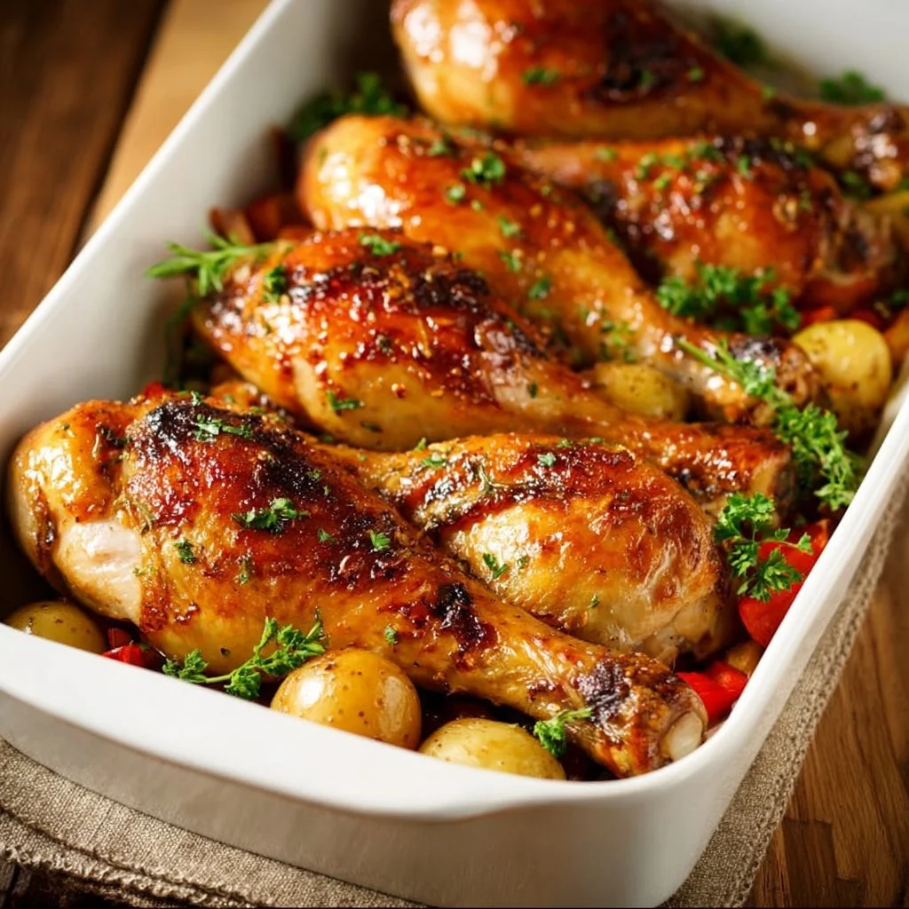 Baked Chicken Leg Quarters