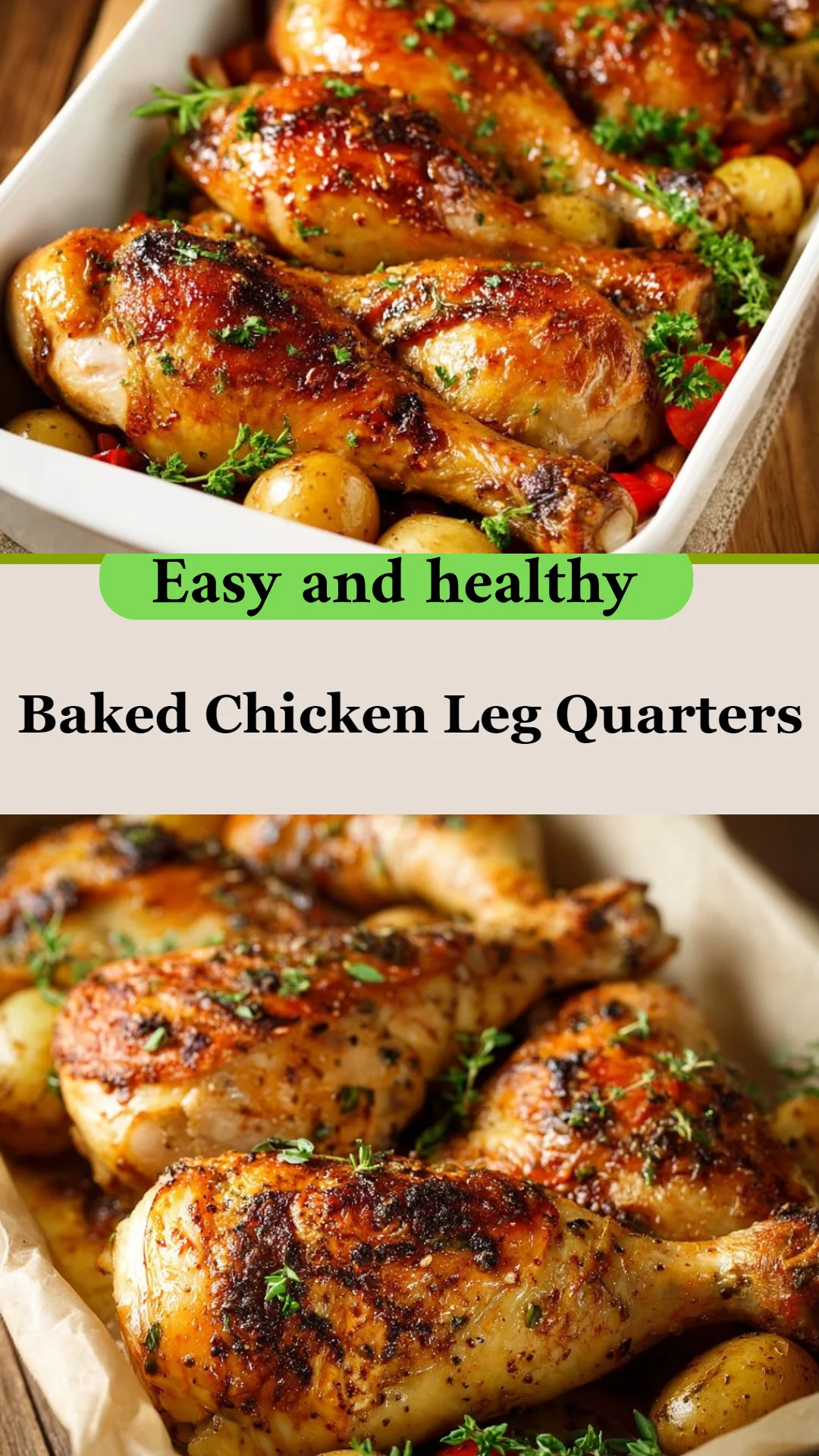 Baked Chicken Leg Quarters