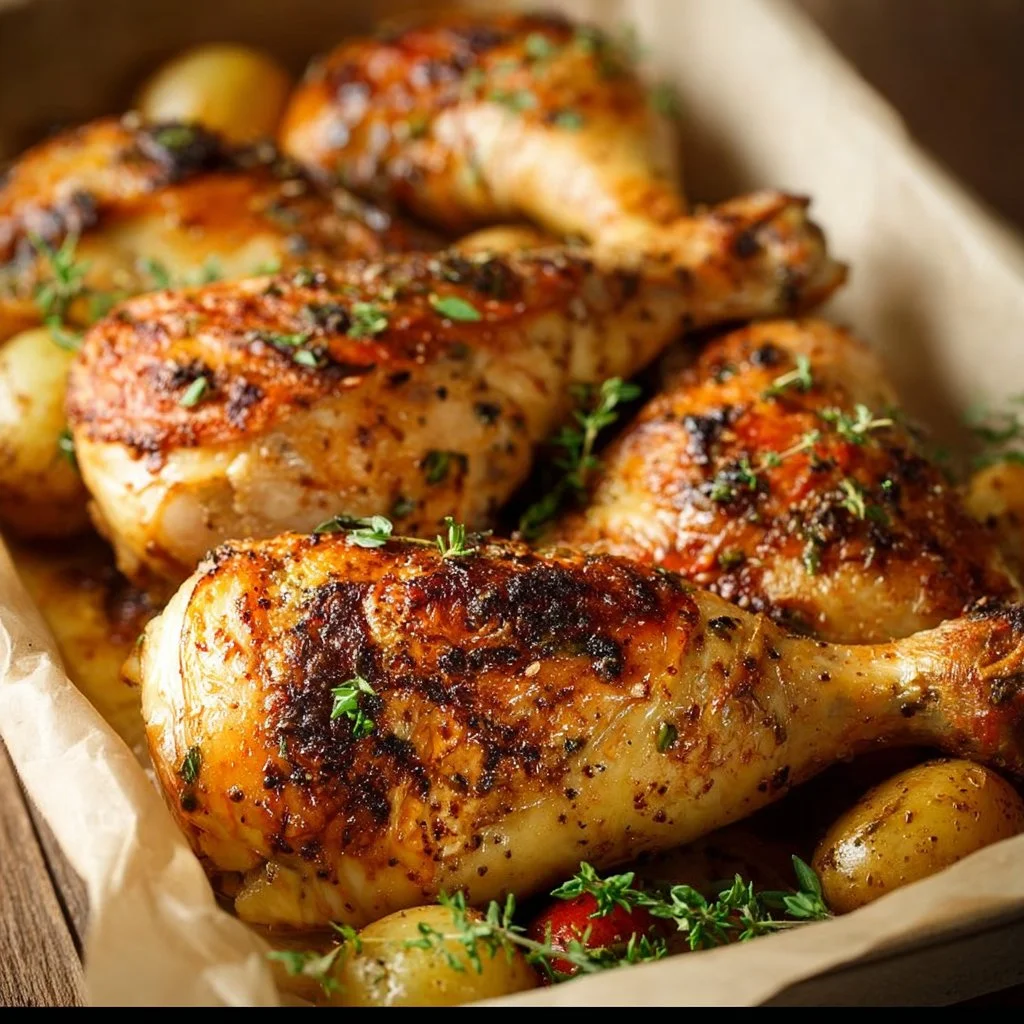 Baked Chicken Leg Quarters