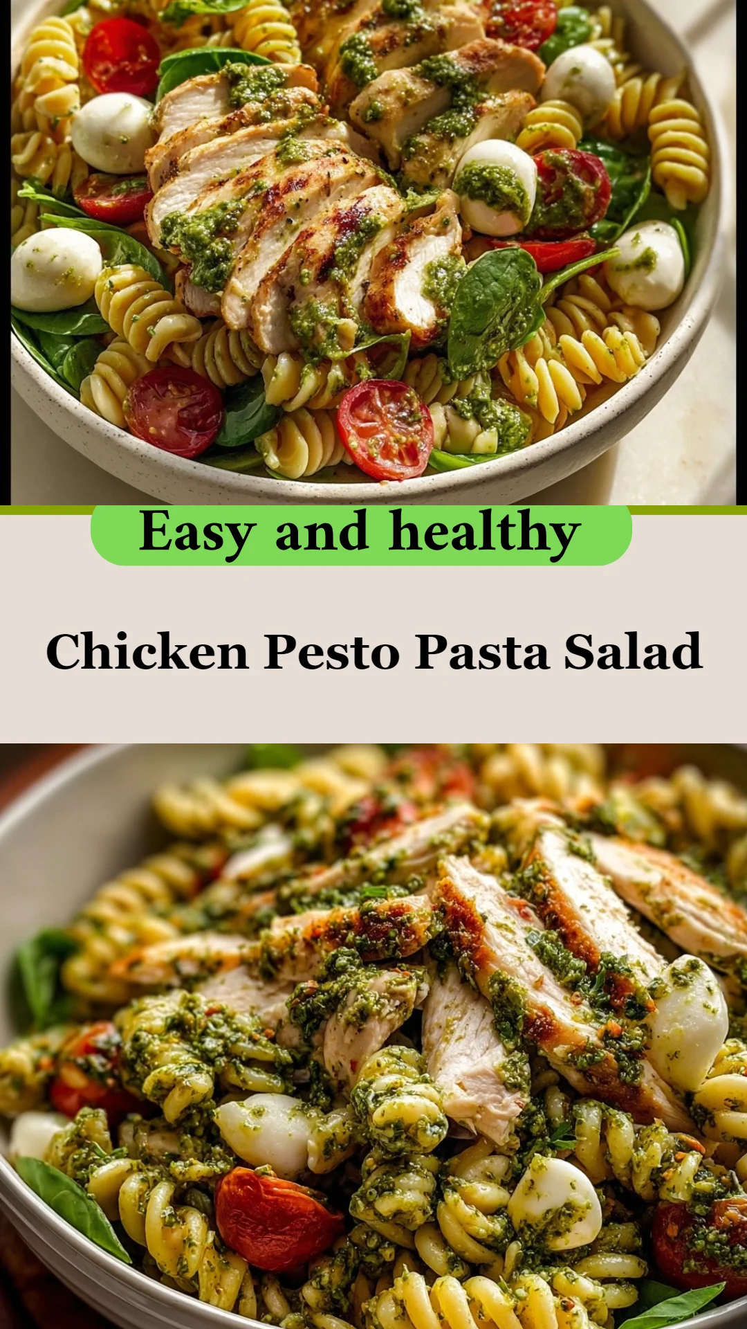 Chicken Pesto Pasta Salad