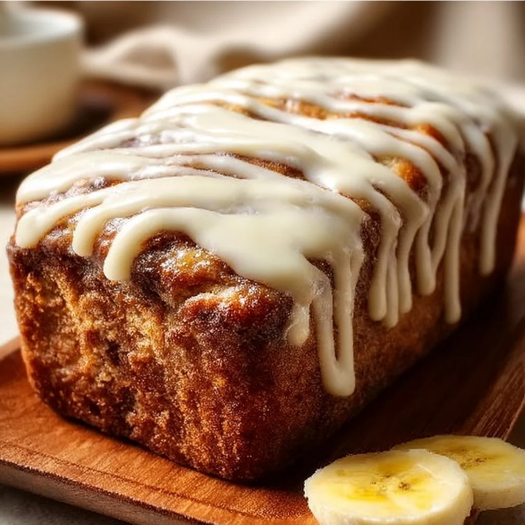 Cinnamon Roll Banana Bread