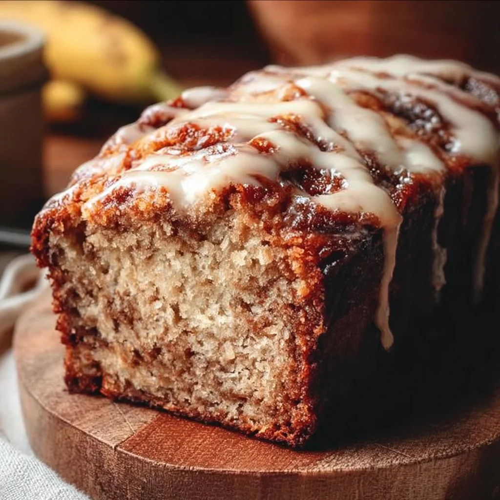 Cinnamon Roll Banana Bread