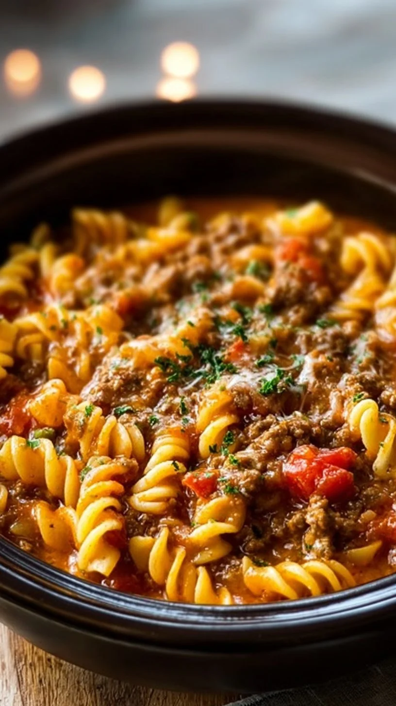 Crockpot Taco Pasta